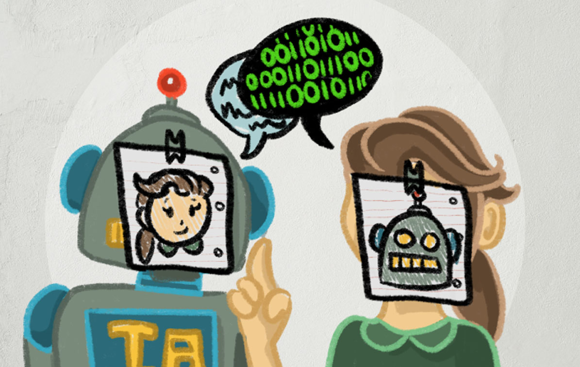 Robots hablando como humanos y humanos hablando como robots
