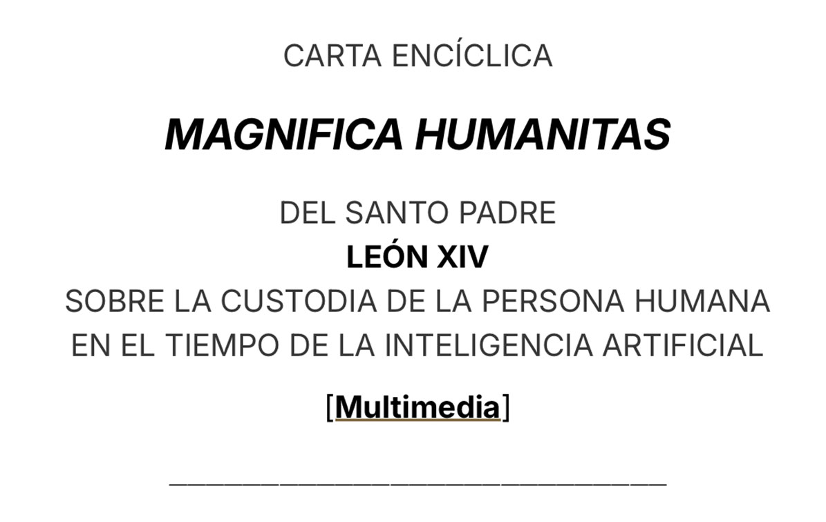 León XIV - Magnifica Humanitas